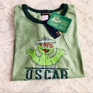 💚NWT Retro Oscar Ringer Tee T-Shirt  Womens XS-S